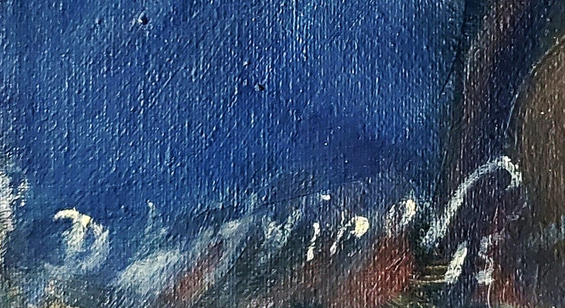 Oil painting Lord before the dark sky Daniil Litvinov - 7