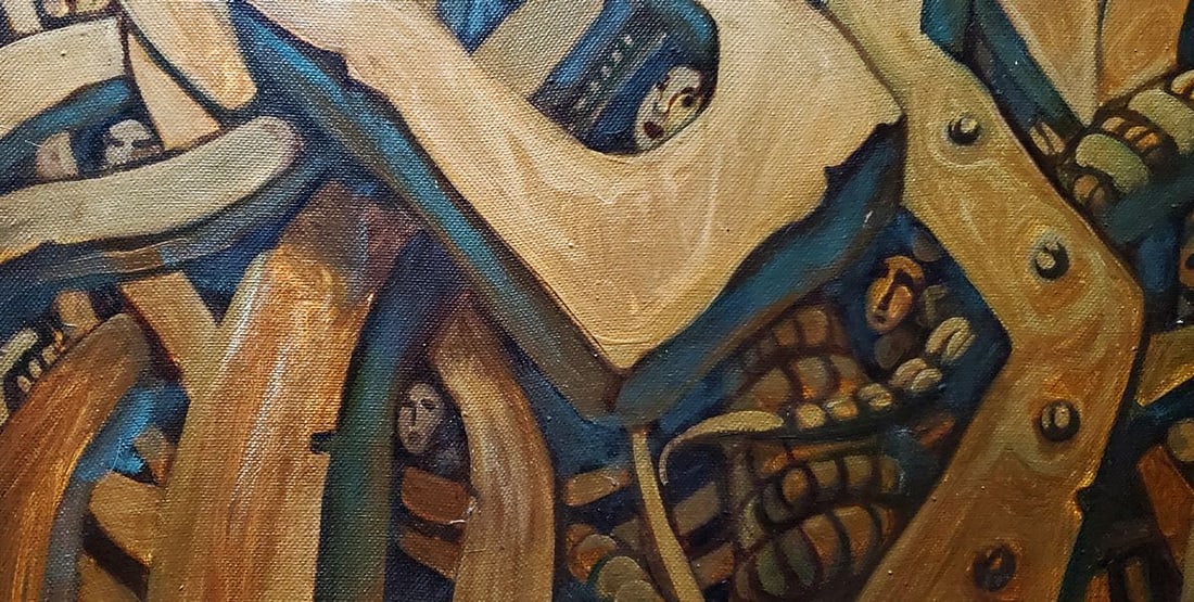 Oil painting Morning of the Apocalypse Daniil Litvinov - 2