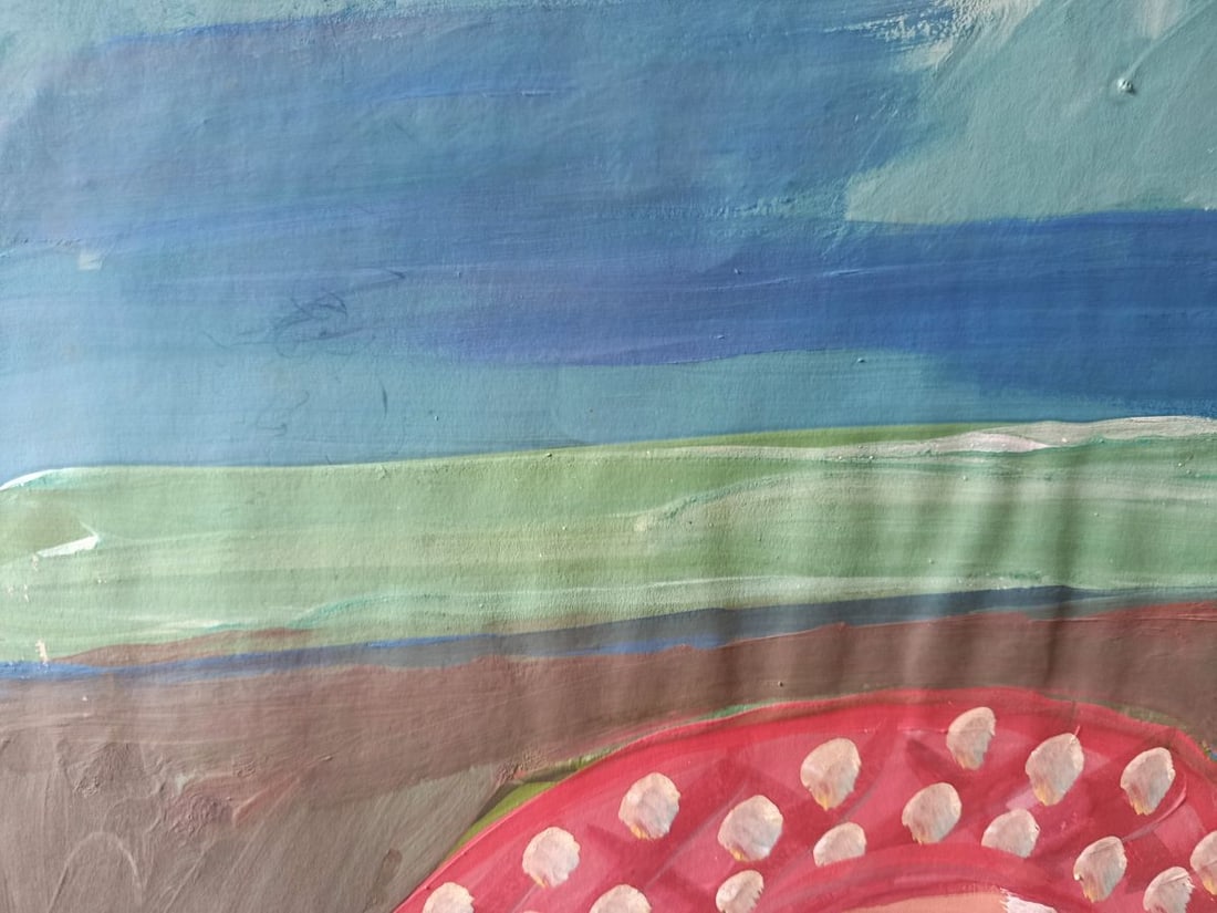 Acrylic painting Woman by the sea Volodymyr Afanasiev - 2