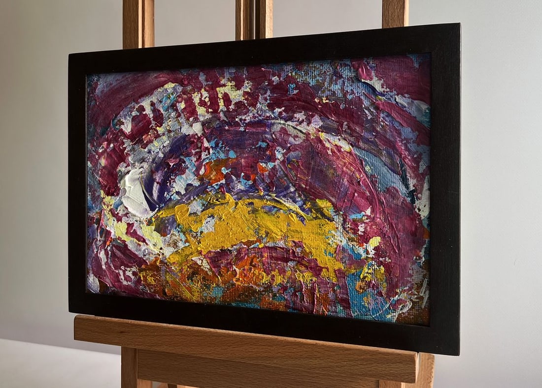 Acrylic painting Thoughts of joy and warmth Mykhailo Patskan - 2
