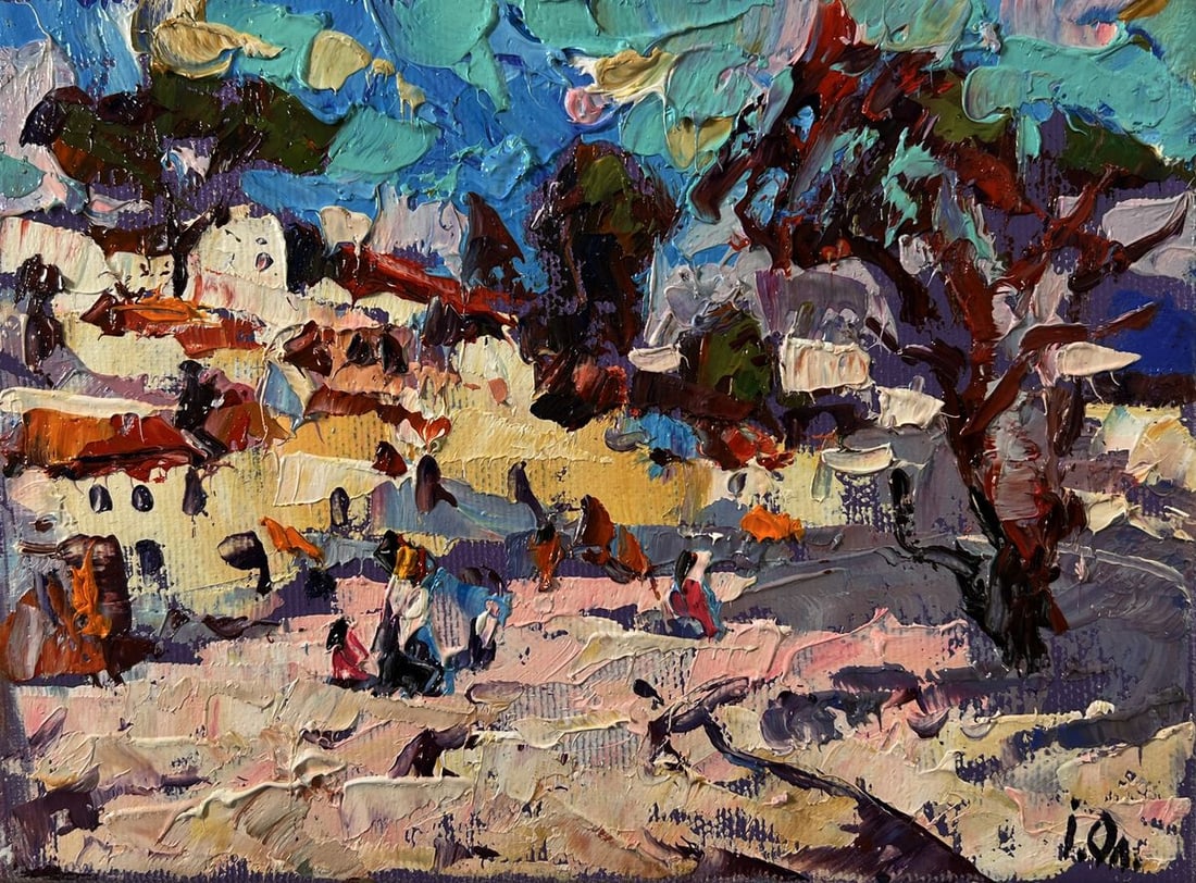 Oil painting Heat in the old town Oleksiy Ivanyuk - 3