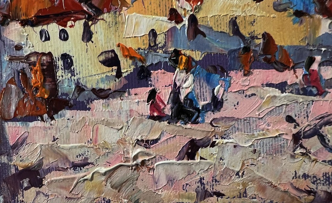 Oil painting Heat in the old town Oleksiy Ivanyuk - 6