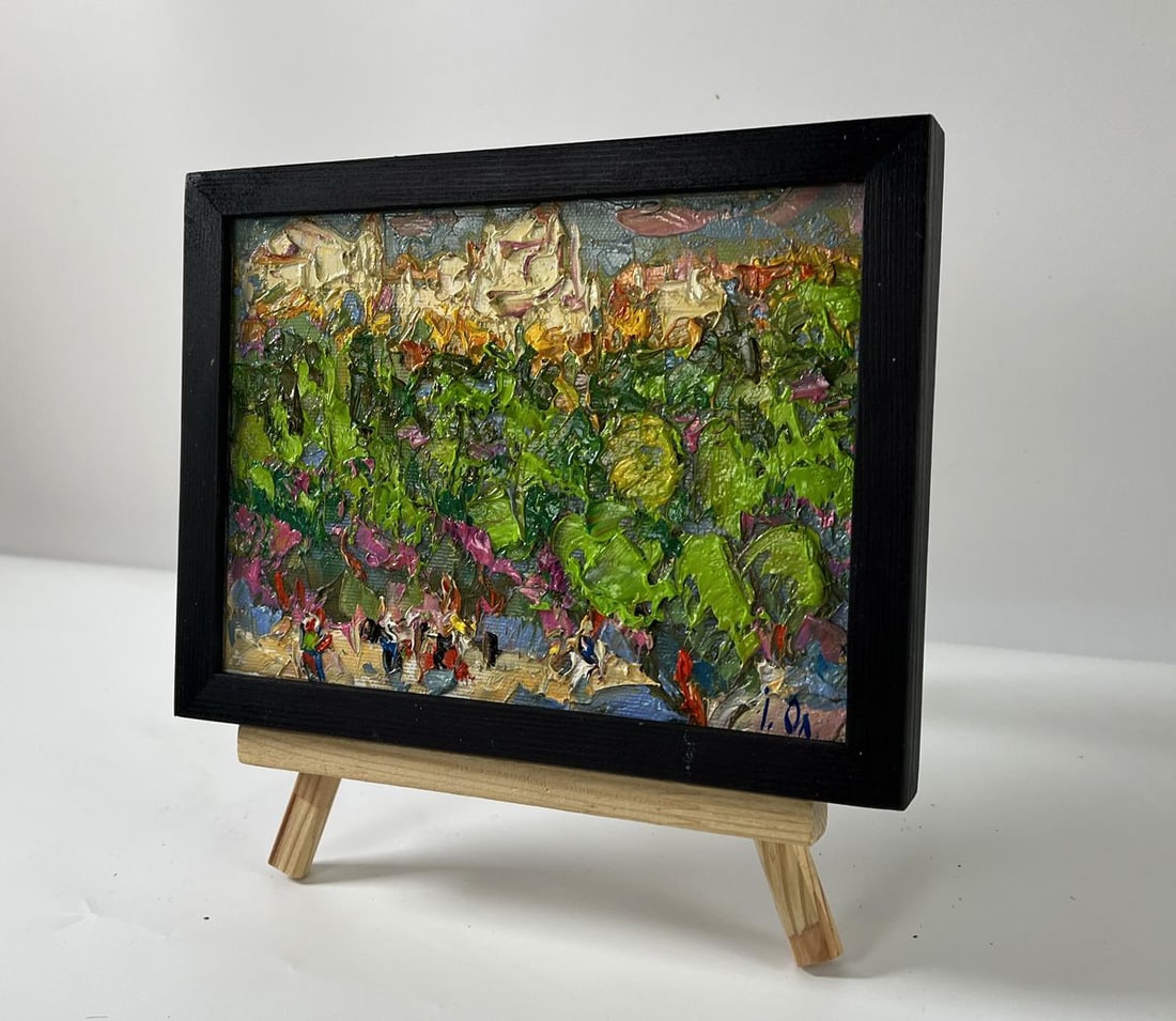 Oil painting The dynamic rhythm of the city Oleksiy Ivanyuk - 2