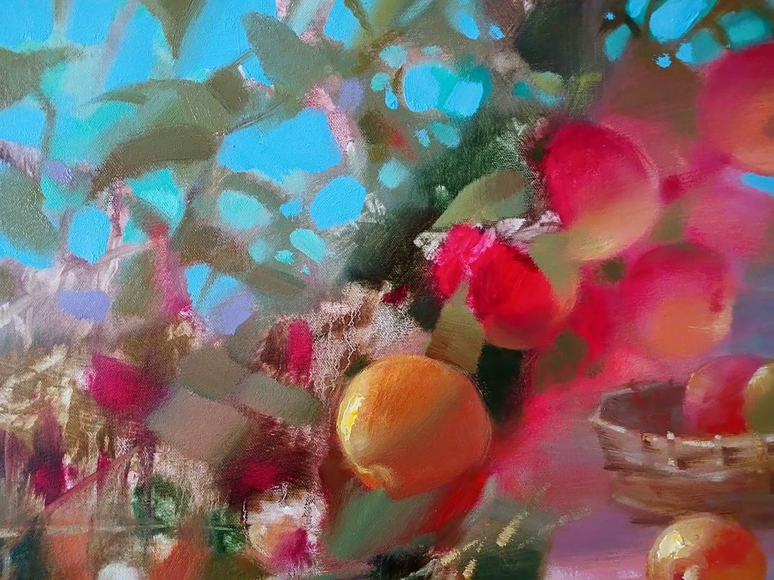 Abstract oil painting Apple Spas Anatoly Tarabanov - 4