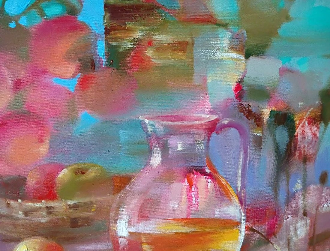 Abstract oil painting Apple Spas Anatoly Tarabanov - 7