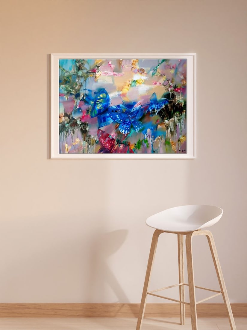 Abstract oil painting Butterflies Anatoly Tarabanov - 3