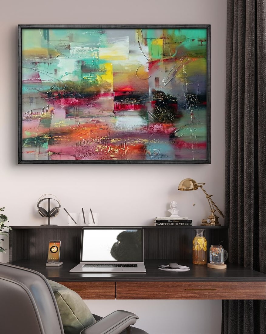 Abstract oil painting Evening Anatoly Tarabanov - 2