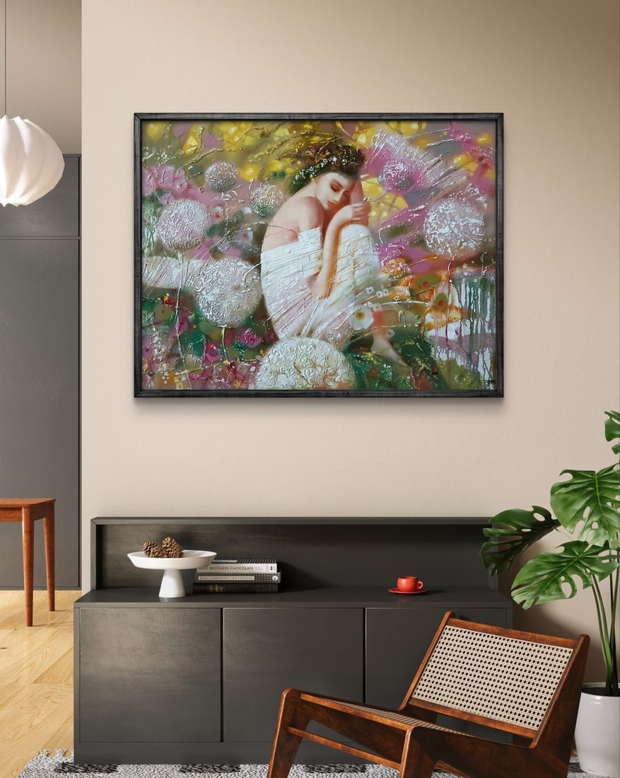 Abstract oil painting White dream Anatoly Tarabanov - 2