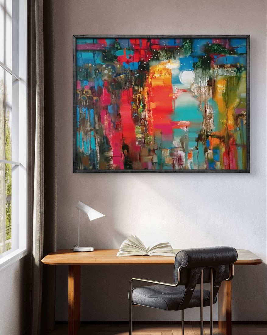 Abstract oil painting Cantata Anatoly Tarabanov - 2