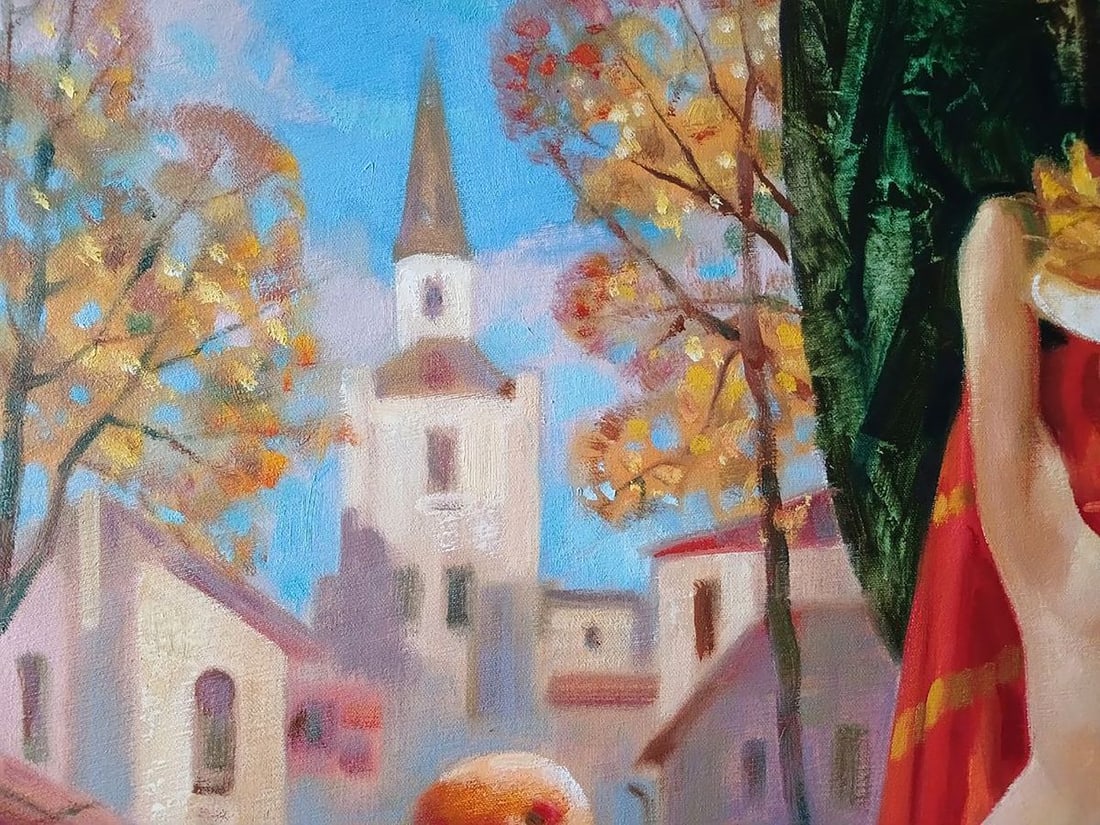 Abstract oil painting Golden autumn Anatoly Tarabanov - 4