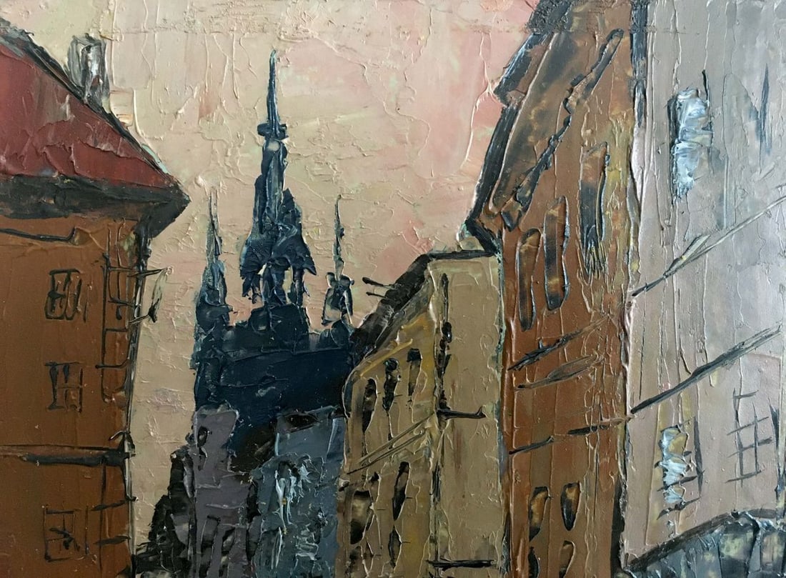 Oil painting Street landscape Litvin Vitaliy Sviridovich - 2