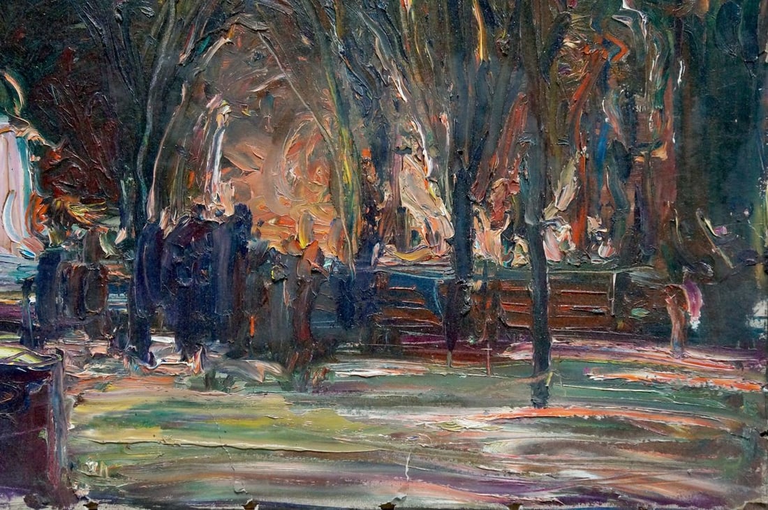 Oil painting Night landscape Klimenko Alexander Ivanovich - 5
