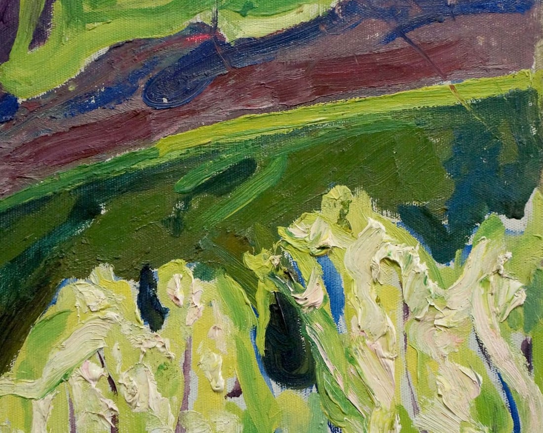 Abstract oil painting Forest landscape Goncharenko Valentina Yakovlevna - 4