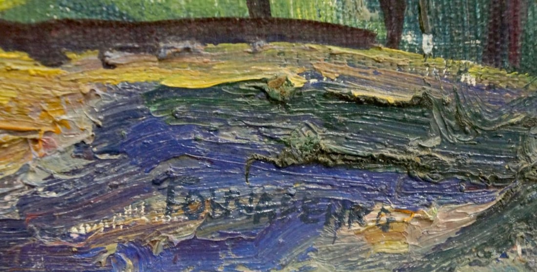 Abstract oil painting Forest landscape Goncharenko Valentina Yakovlevna - 6