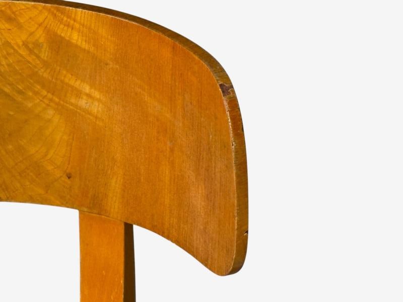 Axel Einar Hjorth, Rare Birka Chairs, Birch, Honey Sheepskin, Sweden, 1930s - 12