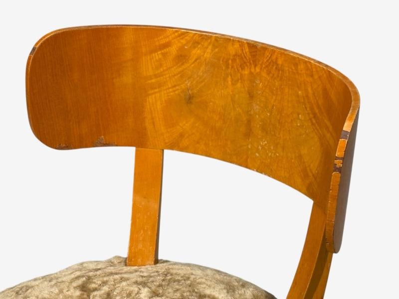 Axel Einar Hjorth, Rare Birka Chairs, Birch, Honey Sheepskin, Sweden, 1930s - 9