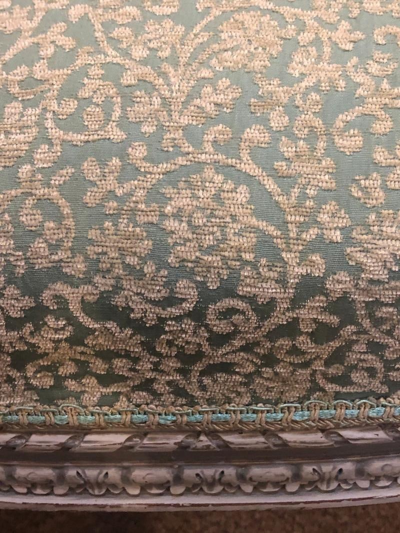 Pair of 19th-20th Century Paint Decorated Louis XVI Style Swedish Side Chairs - 6