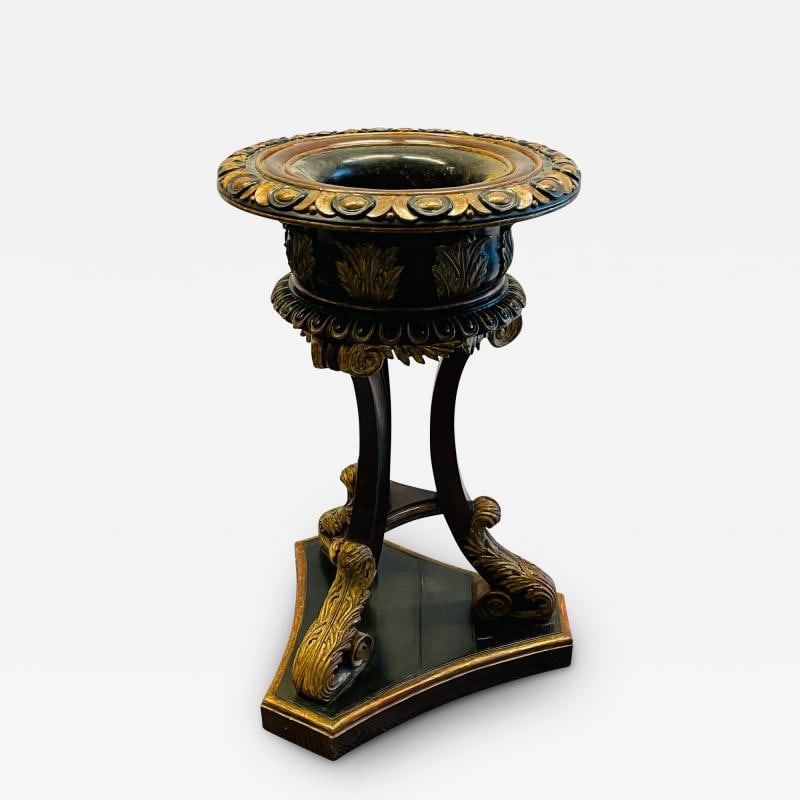 Georgian Gilt Wood Planter, Jardiniere, Ebony and Gilt Design - 2