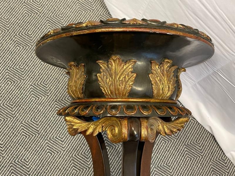 Georgian Gilt Wood Planter, Jardiniere, Ebony and Gilt Design - 7