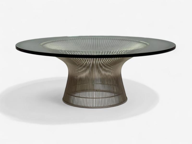 Warren Platner, Steel, Glass, Coffee Table, United States, 21st C. - 3