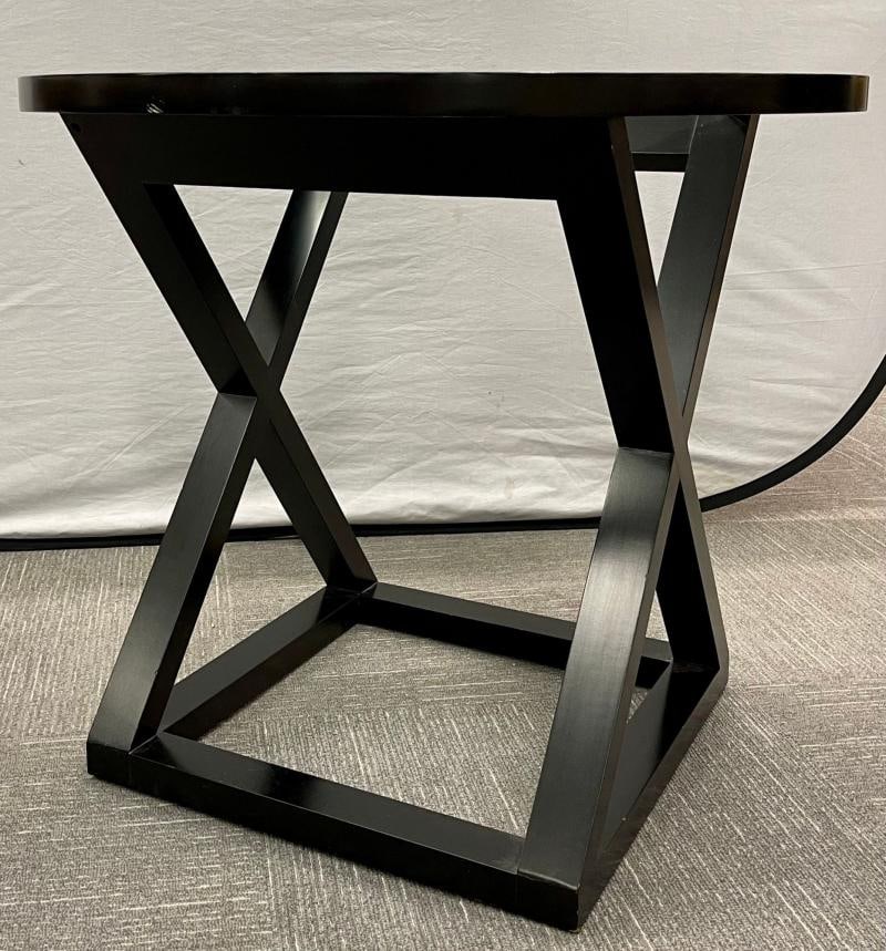 Hollywood Regency Style X Base Center or End Table - 7