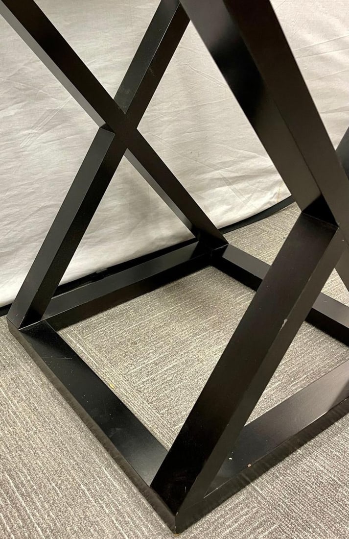 Hollywood Regency Style X Base Center or End Table - 9
