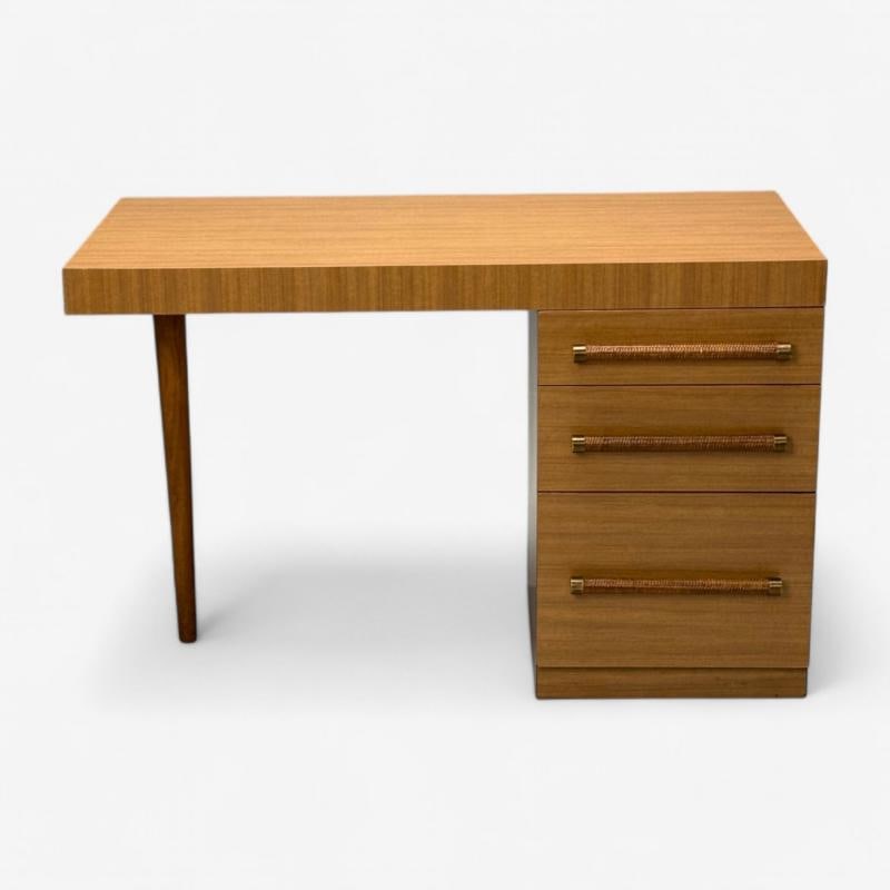 T.H. Robsjohn-Gibbings, Widdicomb, Mid-Century Modern, Desk, Cane, 1960s - 3