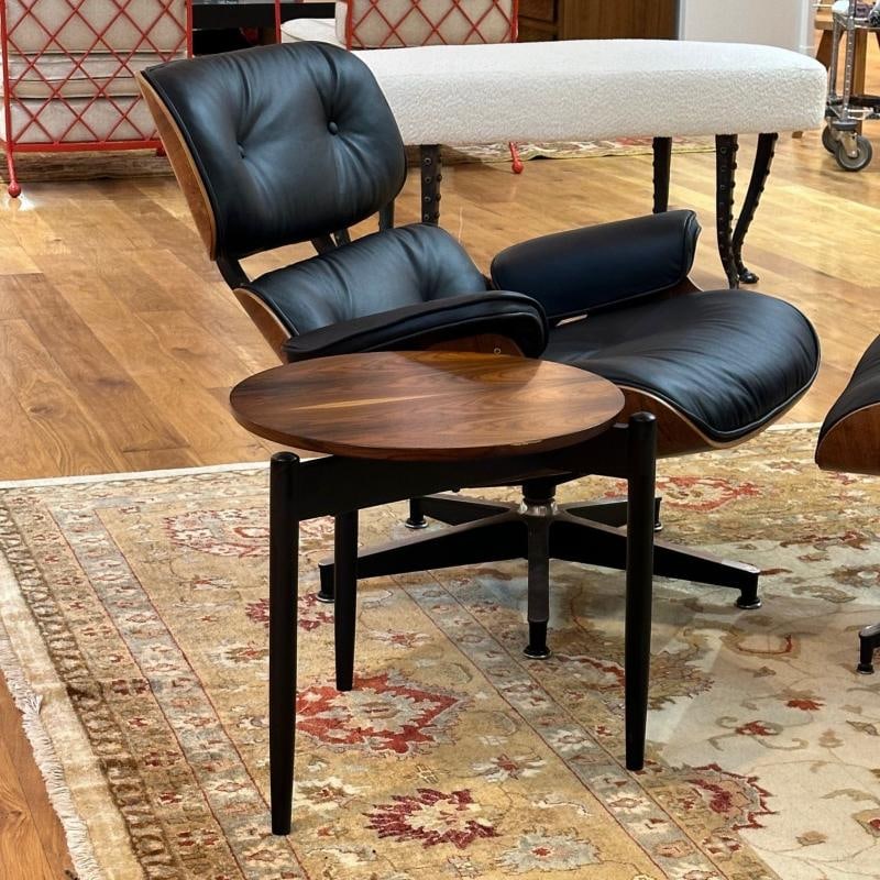 American Mid-Century Modern, Tripod Side Tables, Rosewood Veneer, Painted Wood - 9