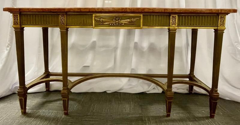 Maison Jansen Console with Six Raised Legs and Marble Top - 3