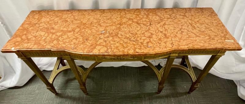 Maison Jansen Console with Six Raised Legs and Marble Top - 6