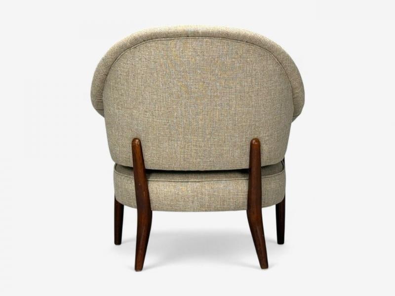 Swedish Modern, Teak, Beige Wool, Floating Lounge Chair, Sweden, 1960s - 11