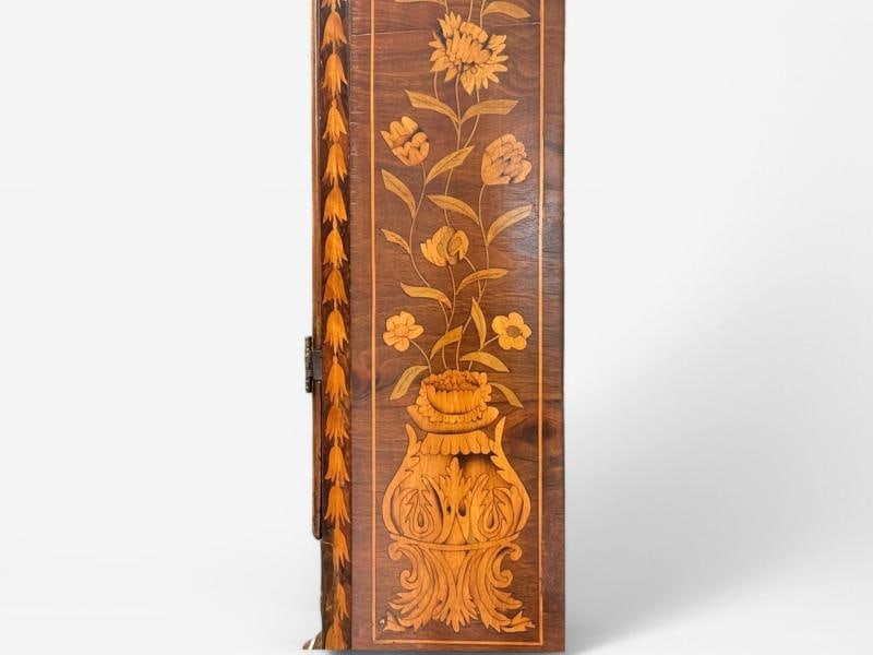 JP Kroese, Dutch Baroque, Marquetry, Moon Face Dial, Grandfather Clock, 18th C - 12