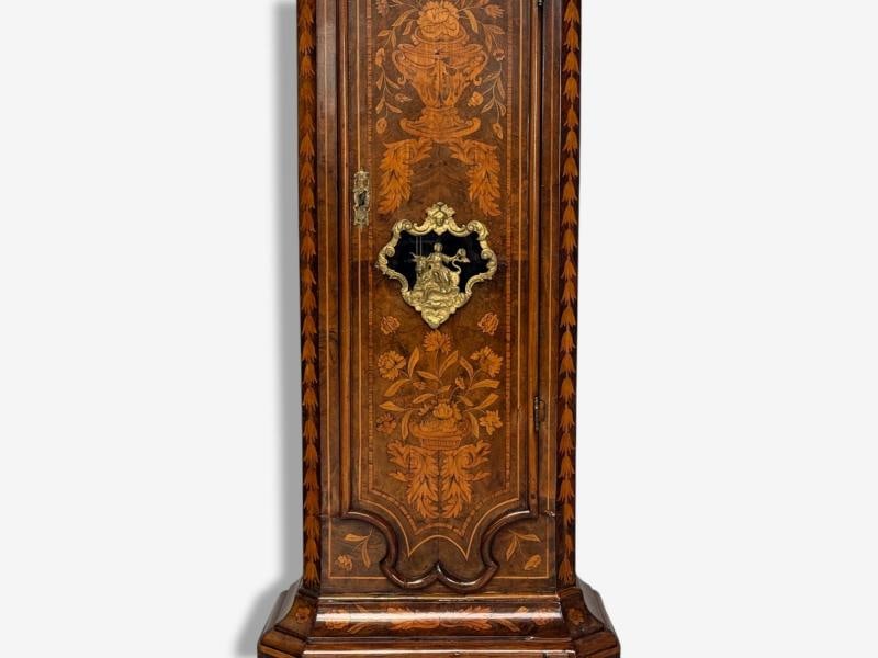 JP Kroese, Dutch Baroque, Marquetry, Moon Face Dial, Grandfather Clock, 18th C - 9