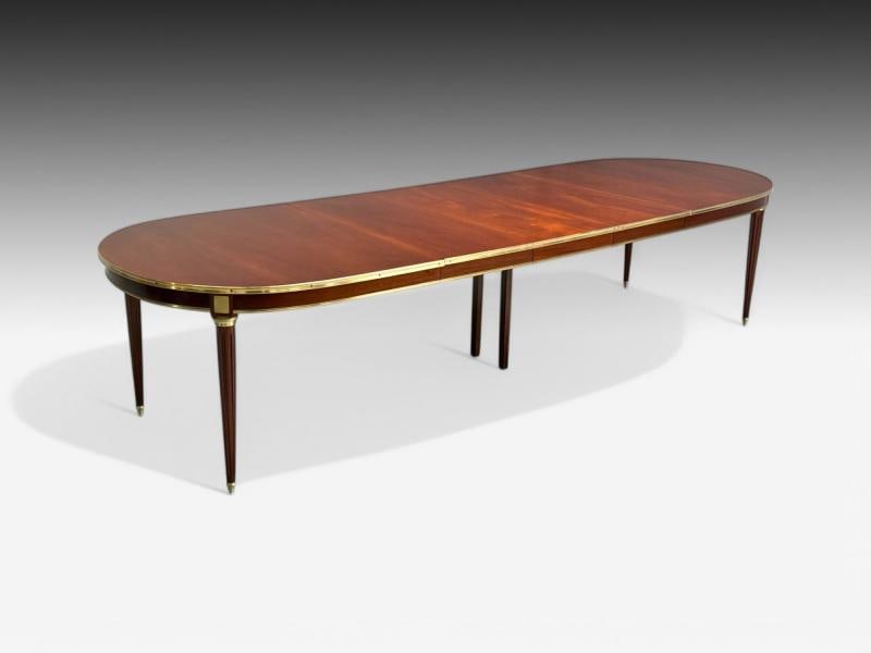 Maison Jansen, Louis XVI Style, Mahogany, Bronze, Dining Table, France, 1920s - 8