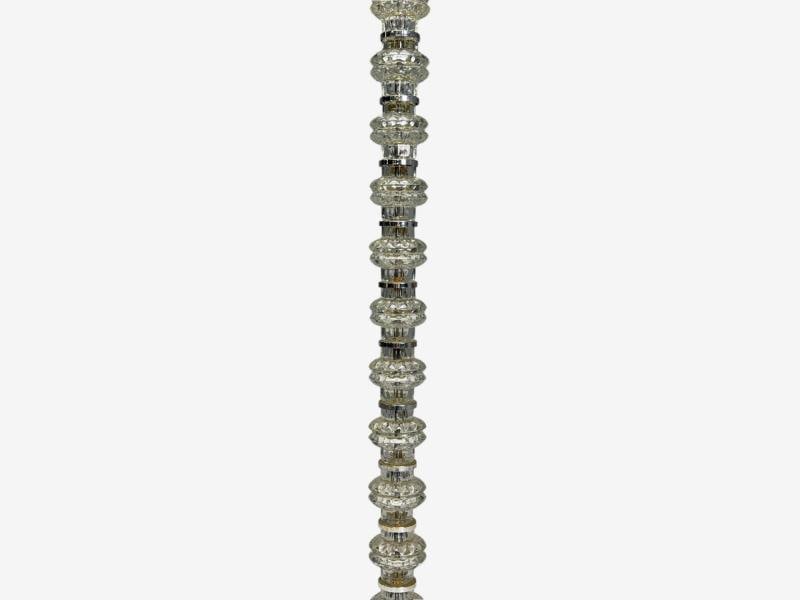 Carl Fagerlund, Swedish Modern, Glass, Nickel, Floor Lamp, Sweden, 1970s - 4
