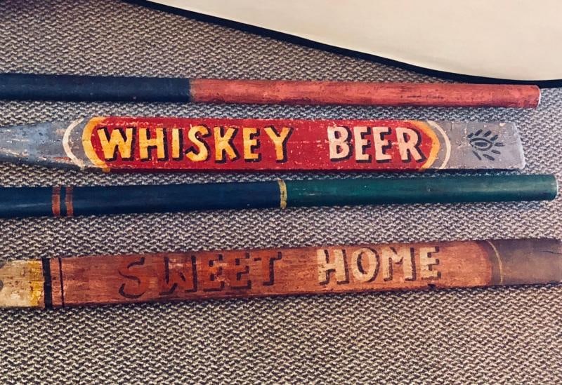 2 Hand Painted Inspirational Rowing Oars or Paddles Priced Individually - 4