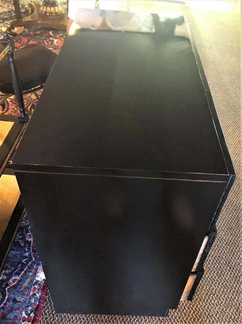 Hollywood Regency Pair of Ebony Refinished Dorothy Draper Style Chests/Commodes - 7