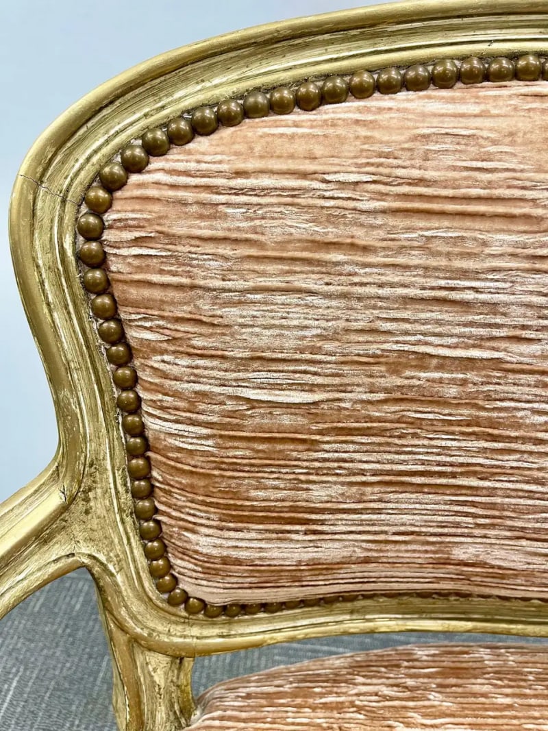 Louis XV Style Diminutive Settee, Loveseat, Painted, French - 6