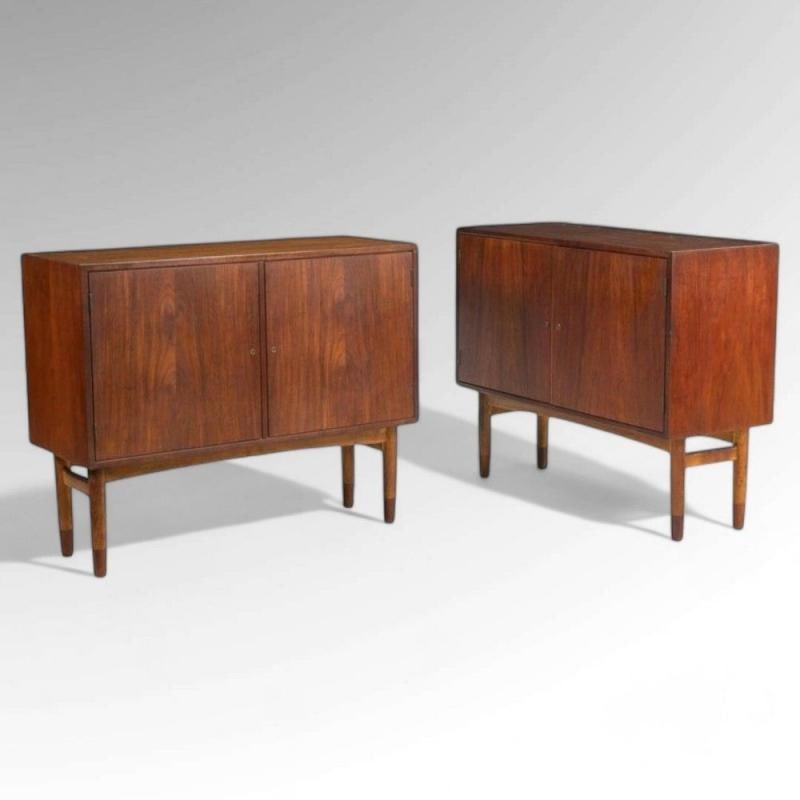 Gjovik Mobelfabriken, Mid-Century Modern, Low Cabinets, Teak, Denmark, 1950s - 2