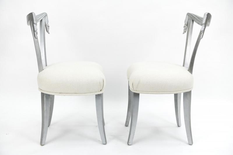 Pair of Dorothy Draper Grosfeld House Side Chairs, Mid-Century Modern - 4