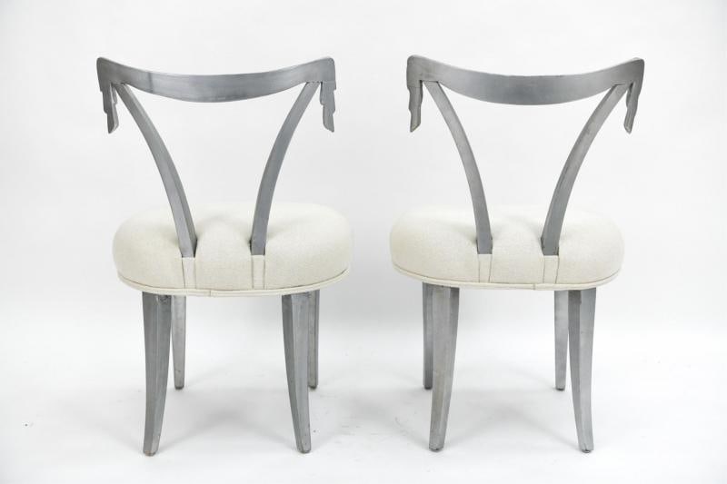Pair of Dorothy Draper Grosfeld House Side Chairs, Mid-Century Modern - 5