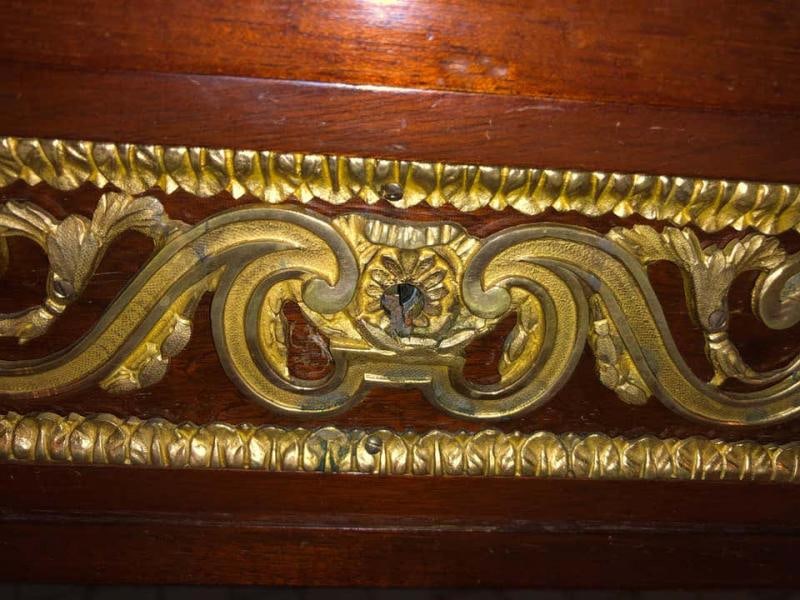 French Tortoise Wood Louis XVI Style Maison Jansen Partners Desk or Bureau Plat - 8