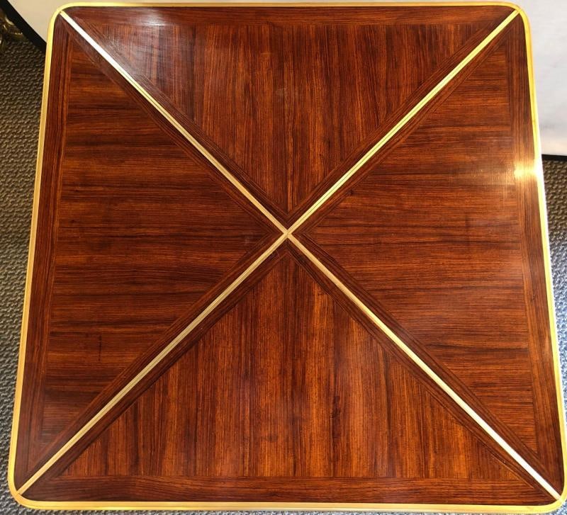 19th Century French Ormolu Folding Card Envelope Table, Signed P. Sormani - 4