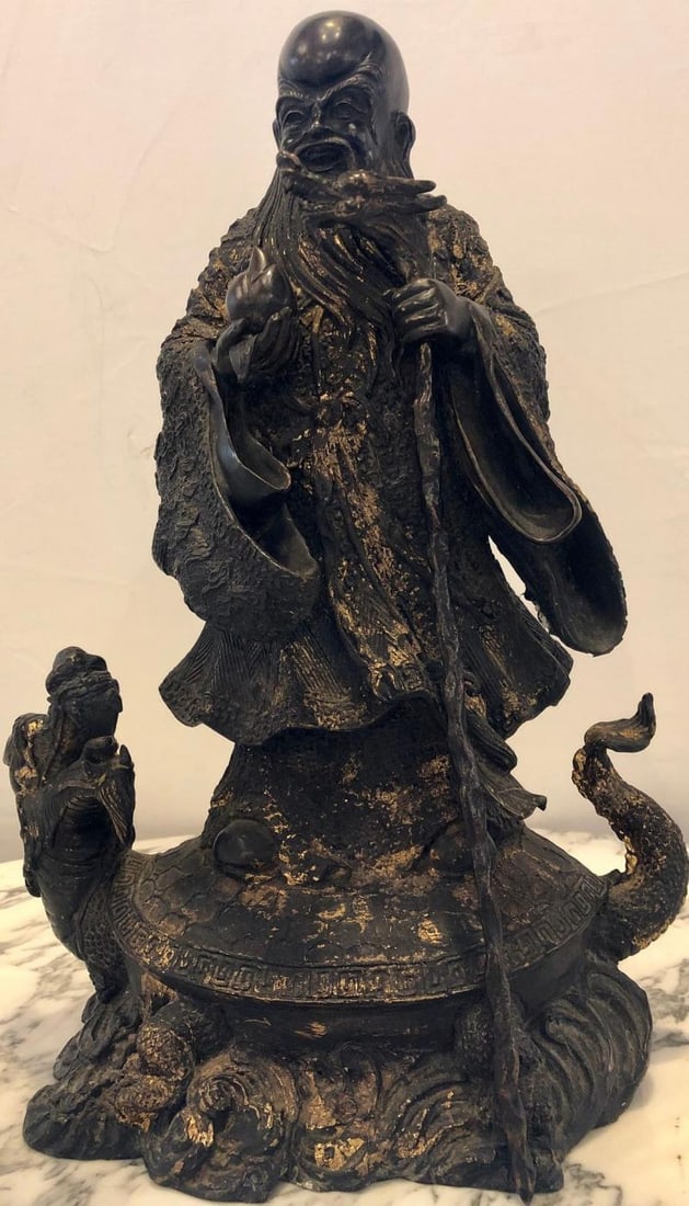 18th-19th Century Figure One of the Three Gods of Good Fortune - 2