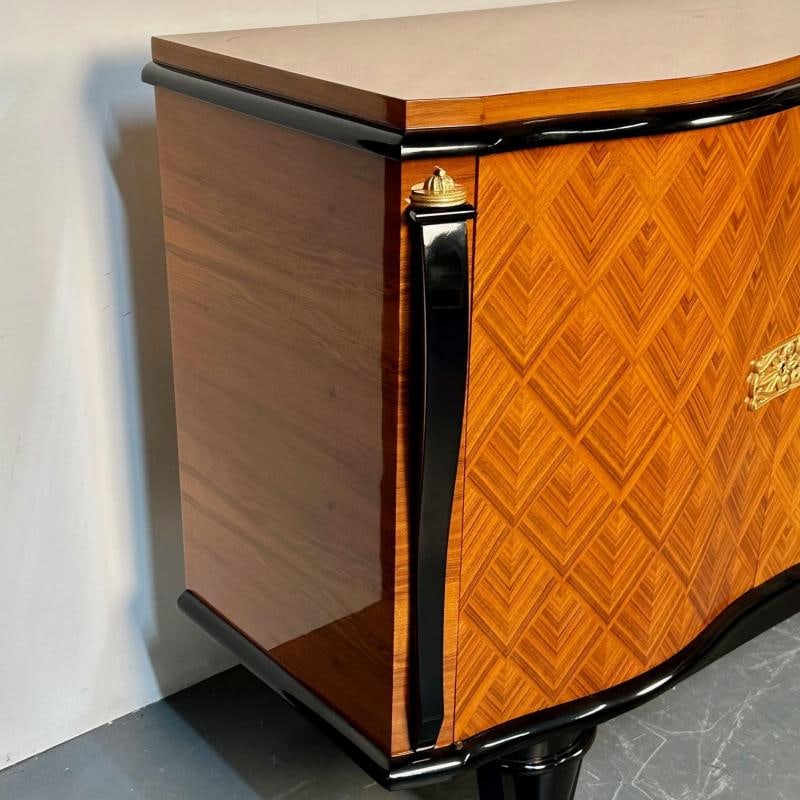 Large French Art Deco Marquetry Sideboard, Buffet, Rosewood, Walnut, Marquetry - 6