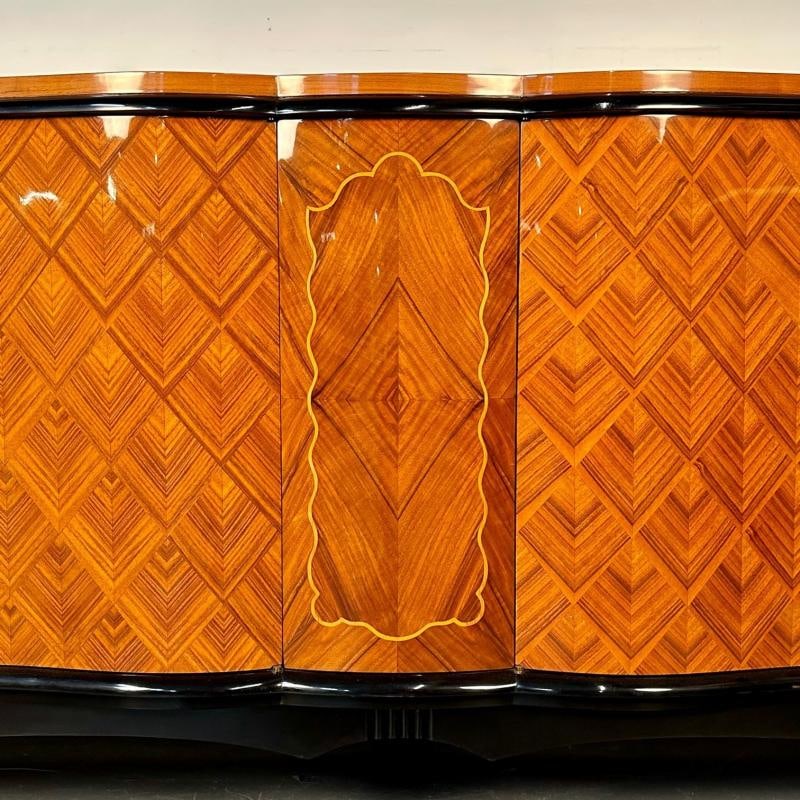 Large French Art Deco Marquetry Sideboard, Buffet, Rosewood, Walnut, Marquetry - 7