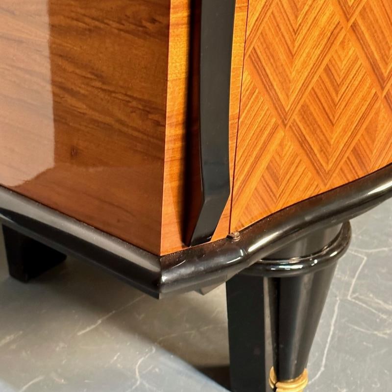 Large French Art Deco Marquetry Sideboard, Buffet, Rosewood, Walnut, Marquetry - 8