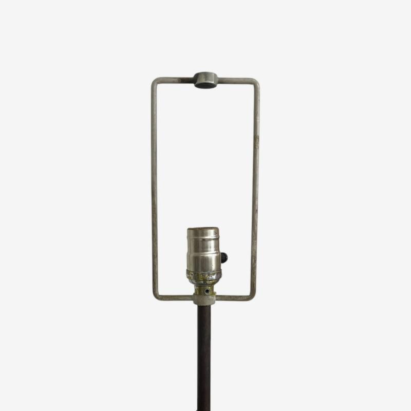 Harry Balmer, Brutalist Mid Century Modern, Blackened Steel, Table Lamp, 1970s - 7