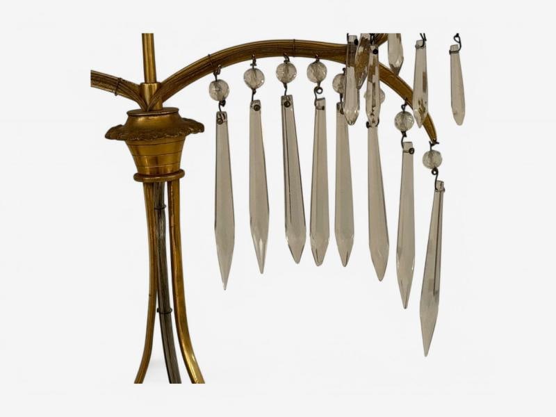 Russian Neoclassical, Table Lamps, Dore Bronze, Crystal, France, 19th C. - 9