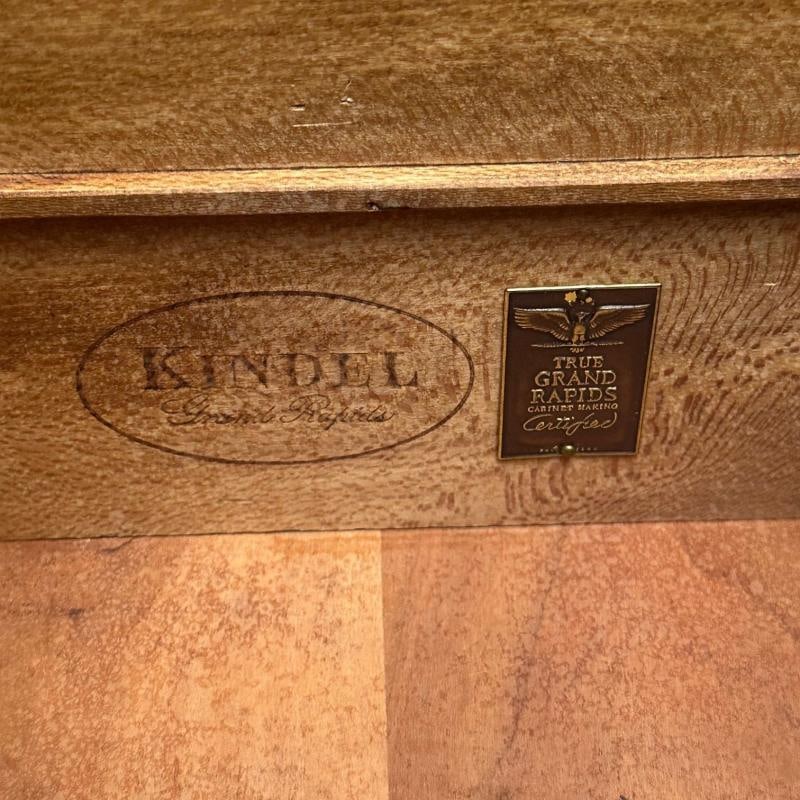 Kindel, Hollywood Regency Style, Dresser, Matte Black, Brass, USA, 1970s - 5